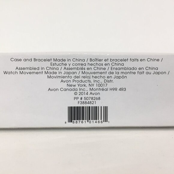 New Avon Spectacular Shine Wrist Watch in Classic Black NOS 2014 Japan Movement - Picture 5 of 7